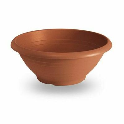 Vaso ciotola fioriera tonda in plastica vari colori e misure giardino fiori 