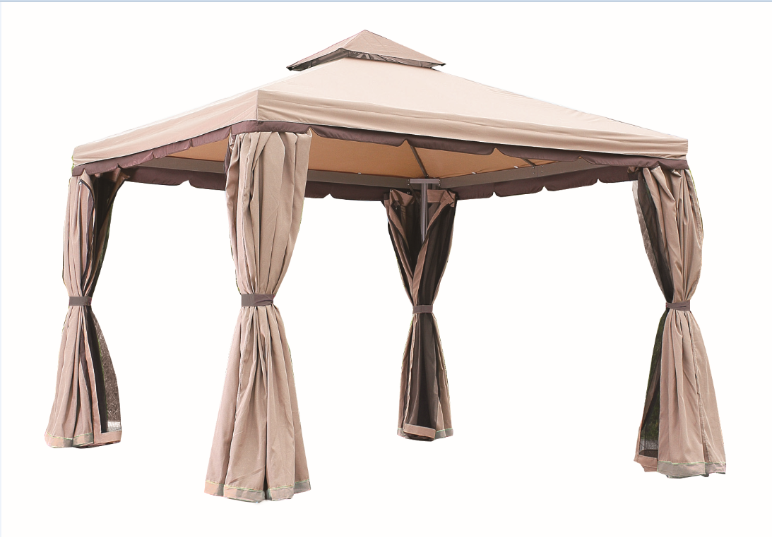 Telo ricambio Universale in textilene per Gazebo Telone pesante  impermeabile beige telo di ricambio con bordo per gazebo gazebi mt. 3x4 in  impermeabile ALBASCURACOVER34