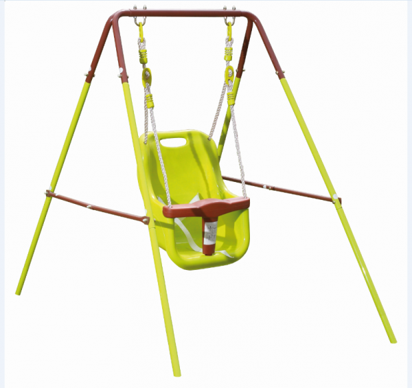 Altalena  giochi per bambini 1 posto in metallo  BABY 150x95x120cm dondolo da giardino bimbi