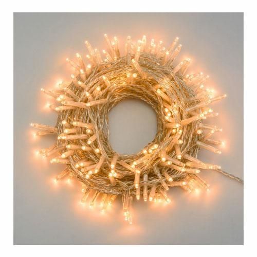 Illuminazione per esterno 25.7m 4 cavo 360 led traditional cavo trasparente con controller con timer disattivabile 6on 18 off