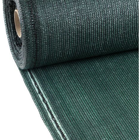 Telo rete ombreggiante pesante Alta schermatura oscurante pesante frangisole Verde 130 gr/mq - 2 mt x 10 mt
