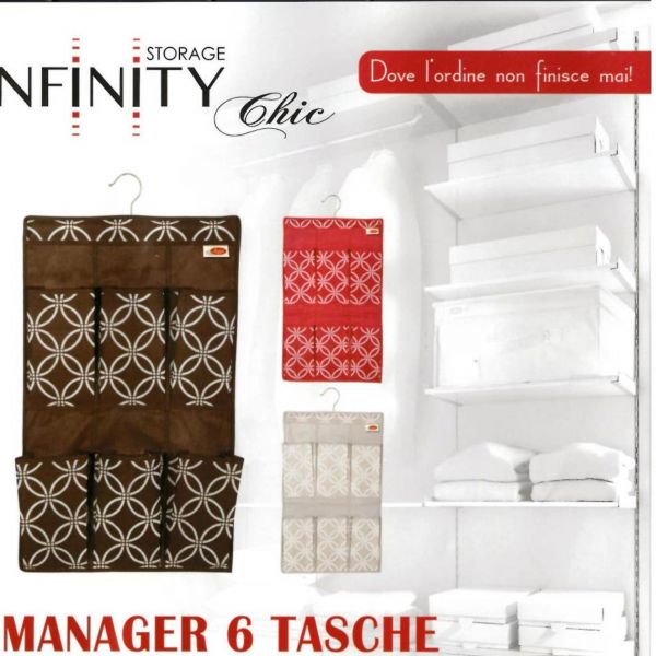 INFINITY CHIC MANAGER 6 TASCHE 59X36 cm