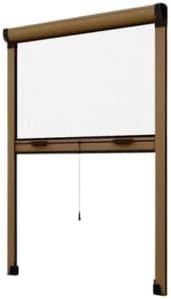 Zanzariera Per Finestra A Rullo Verticale Riducibile Con Frizione 160x170 Bronzo Sangiorgio