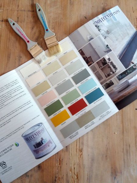 Novecento pittura gessosa opaca shabby chic paint grigio 125ml