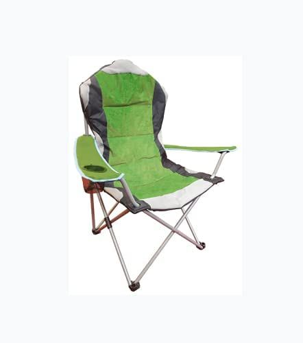 HU-158 Sedia Camping pieghevole da campeggio poltrona sdraio picnic trasportabile da giardino sgabello Verde