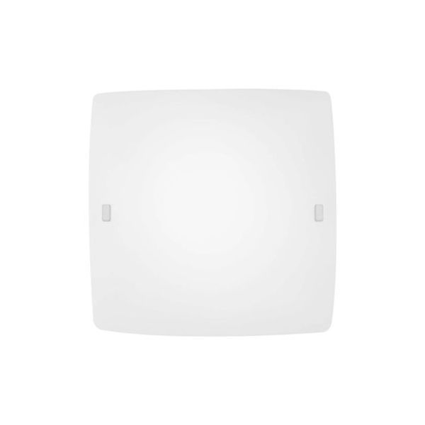 EGLO LAMPADA DA PARETE IN ACCIAIO BIANCO E VETRO SATINATO BIANCO 41X41cm