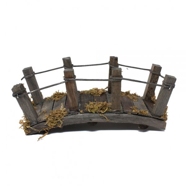 Ponte in legno per presepe 19,5x6x7 cm accessori