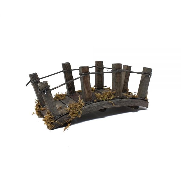Ponte in legno per presepe 19,5x6x7 cm accessori