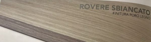 kitmel mensole squadrate melaminiche rovere sbiancato 18x800x300 mm