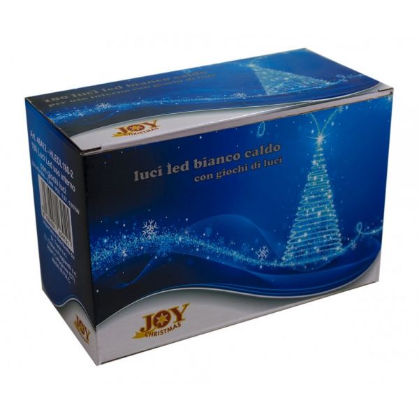 Catena Luminosa 500 LED Bianco Caldo Interno/Esterno con 8 Giochi di Luce