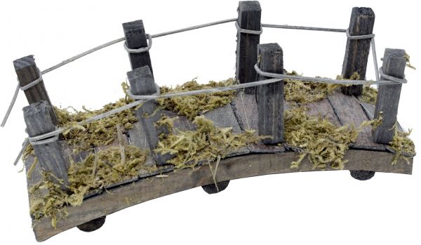 Ponte in legno per presepe 19,5x6x7 cm accessori