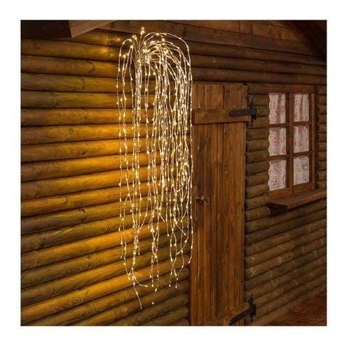 Ramo cadente bianco 480 led 5 mm bianco caldo luce fissa luci di Natale
