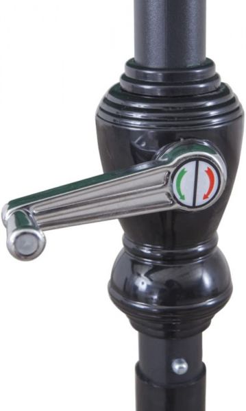 Ombrellone per esterno D. 270 in poliestere con manovella direzionabile arredo giardino verde