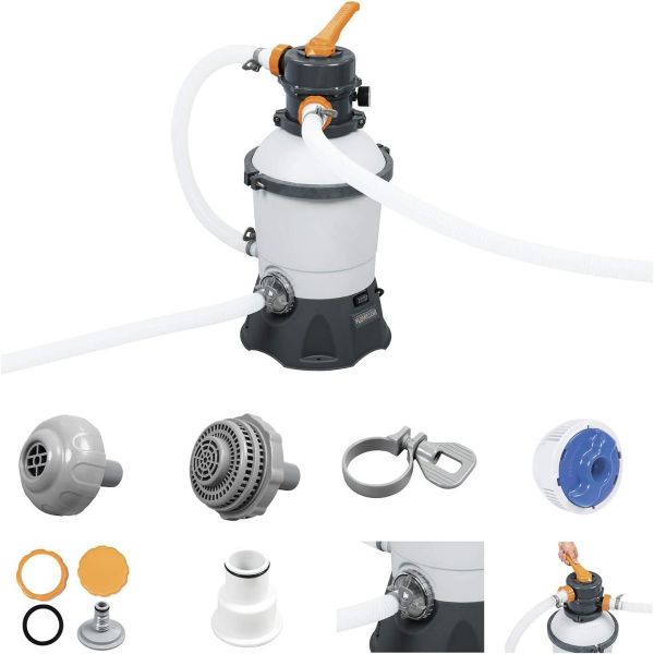 Bestway 58515 pompa di filtraggio a sabbia da 3.028 l/h con valvola