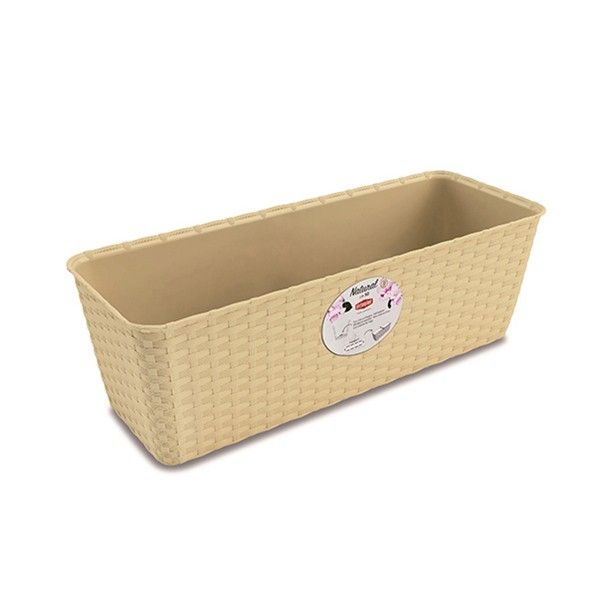 Vaso Balconetta Vari Colori 50CM Rettangolare Crema