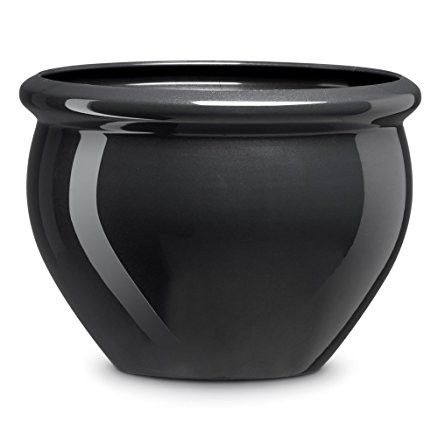 VASO DA GIARDINO SIENA NOBILE FIORIERA ANTRACITE 38 cm