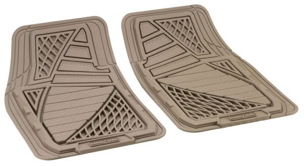 GoodYear Set 2 Tappeti Auto Anteriori con Bordi Rialzati Beige 78 x 50 cm
