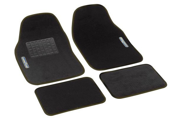 GoodYear Set Tappeti Auto in Soffice Moquette Universali Nero
