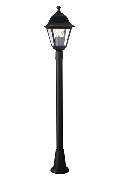 PHILIPS MASSIVE Massive Lampioncino illuminazione da esterno E27 nero e vetro IP44