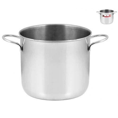 HOME pentola inox preparazione cucina 20 cm