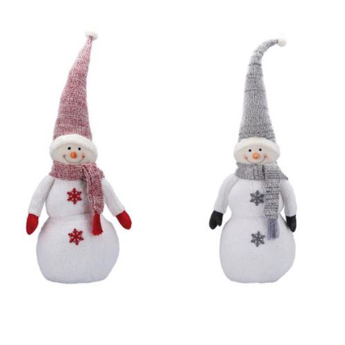 Decorazione natalizia modello pupazzo di neve ferma porta cm h120