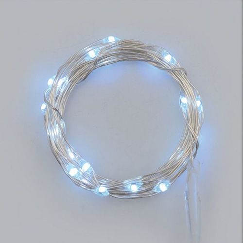Illuminazione 200 microled bianco freddo 1,5mm controller integrato 8g nel trasformatore esterno cavo metal rame 4+10m