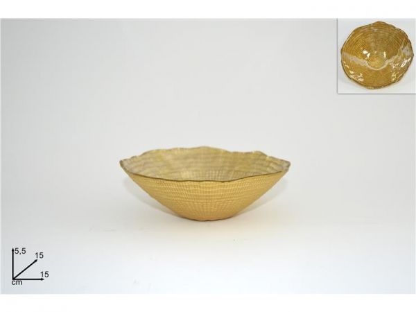 coppa in vetro oro accessori e decorazioni per la casa 15cm