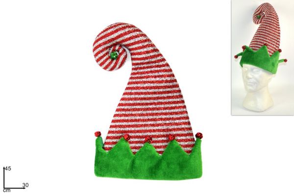 Cappello Elfo Con Campanellini