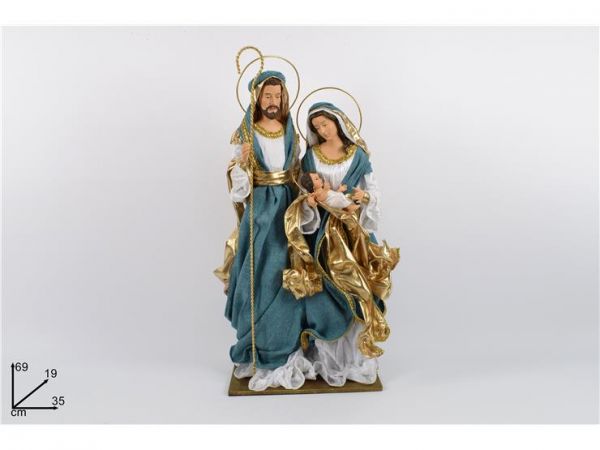 Nativita' completa colore blu e oro 69 cm