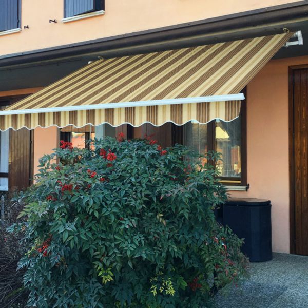 Verdelook Tenda Sole Itaca   400 x 250 cm Inclinazione Fissa Sporgenza beige e marrone