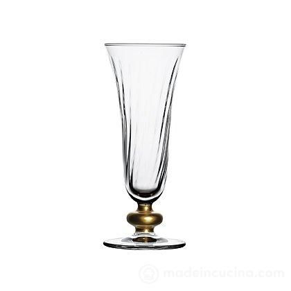 Sophia optic oro confezione 6 calici flute cl 18