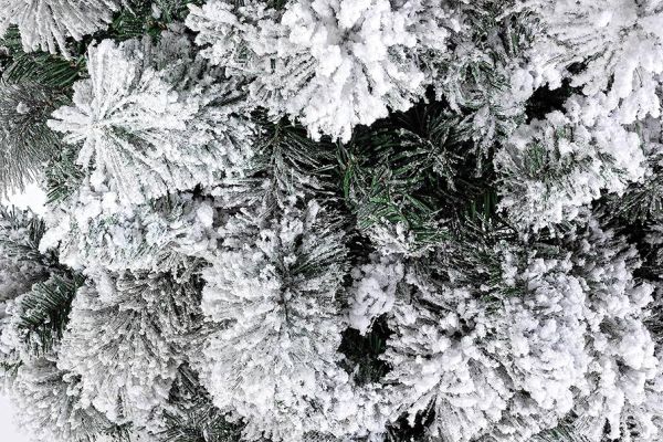 Albero di Natale Cermis  innevato H 240 cm 1150 rami effetto neve realistico