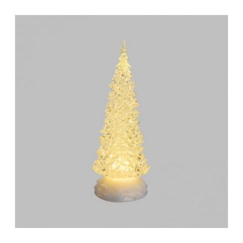 Albero di natale per decorazione H 32 cm a led bianco caldo