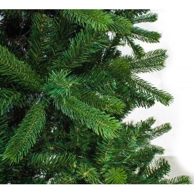 Albero di Natale Vermont 180 cm silicone e pvc abete natalizio artificiale verde