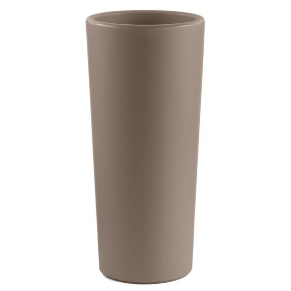 Vaso a colonna tondo veca clou vaso alto estraibile 85H cm avana 