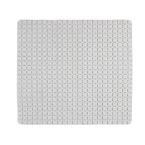 Tappeto doccia mosaico  in pvc antiscivolo bianco 54x54