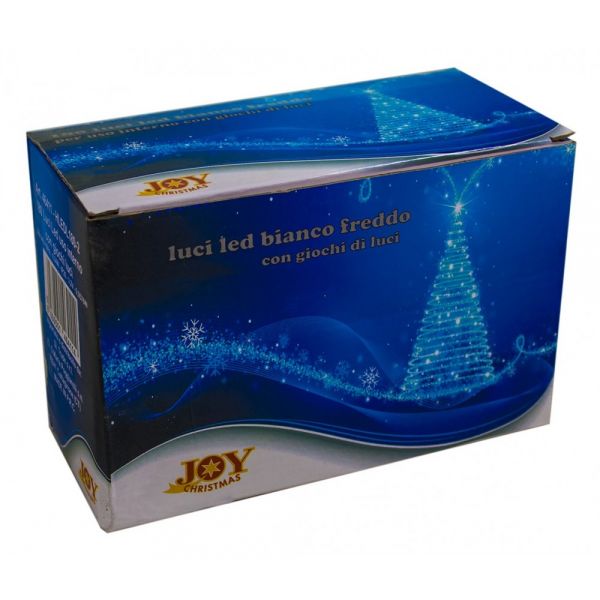 Catena Luminosa 1000 LED Bianco Freddo Interno Esterno con 8 Giochi di Luce