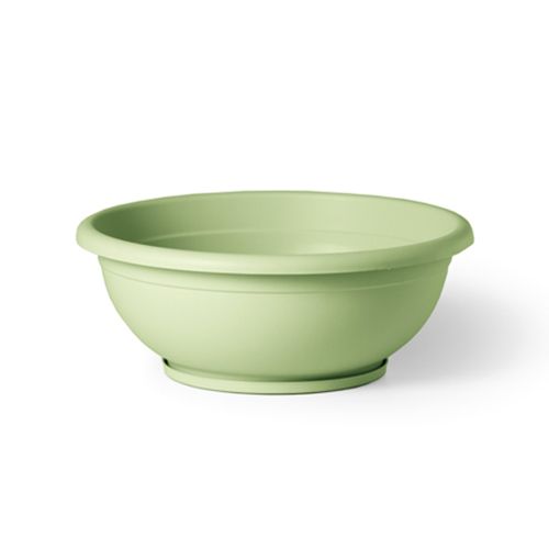VASO DA GIARDINO CIOTOLA NAXOS 40 CM CON SOTTOVASO -Verde Tiglio
