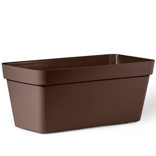 Vaso veca Fioriera da giardino Cleo in plastica resistente con ruote cm 80 bronzo 