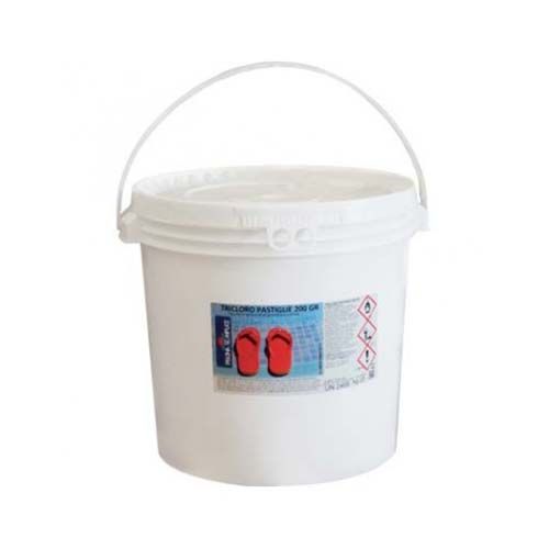 Tricloro x piscina pastiglie kg 5 200gr ciascuna pastiglia