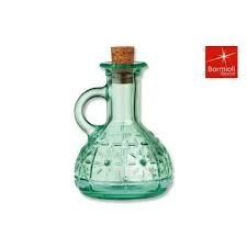 OLIERA COUNTRY IN VETRO COLORATO CON TAPPO IN SUGHERO  PER LA CUCINA 