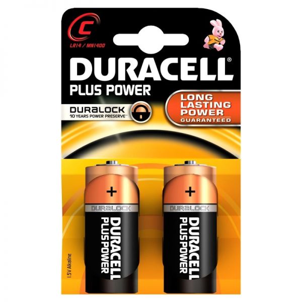 Duracell Plus Power MN1400 - Batteria 2 x C Alcalina