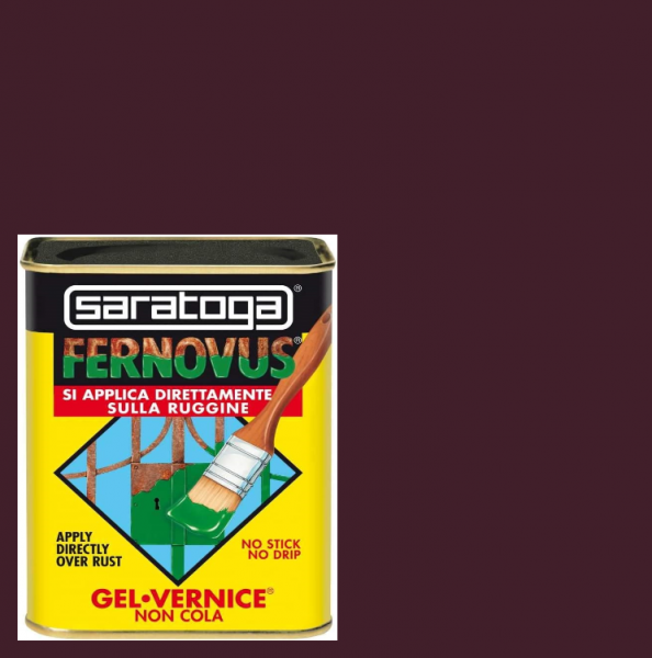 Vernice Gel antiruggine Fernovus 750ml Castagna Saratoga 