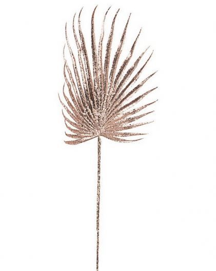 Foglia palma oro gold e glitter cm 67 h rami natalizi decorativi