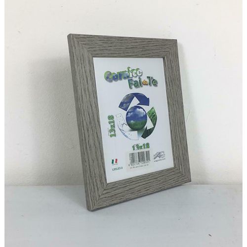 Cornice porta foto in legno vetro in crilex 21x29,7 cm grigio scuro