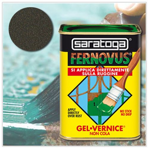 Vernice Gel antiruggine Fernovus 750ml Grafite ferro antico Saratoga 