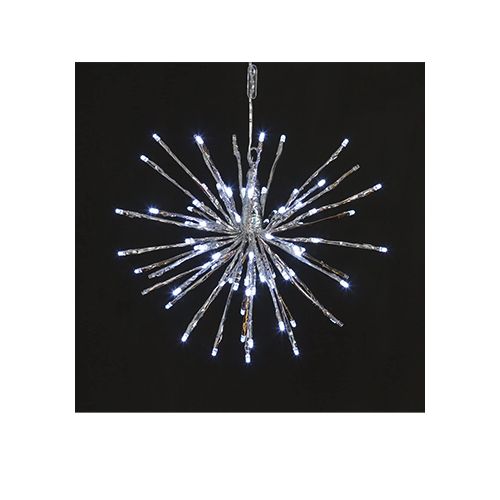 Sfera di luci 80 led bianco freddo twig ball 5 mm cavo 4M