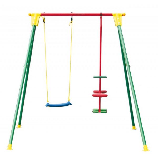  Giochi da esterno Giardino Altalena Acciaio Kiko 3 Cavalluccio 