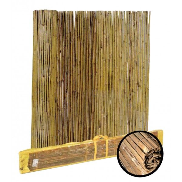 Arella mezza canna in bamboo 200x300 cm per recinzione o coperture 