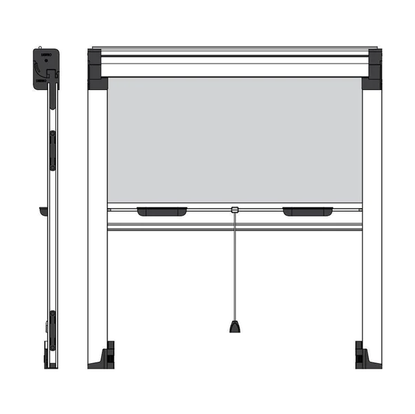 Zanzariera Moscow verticale per porte e finestre 80x250 cm marrone
